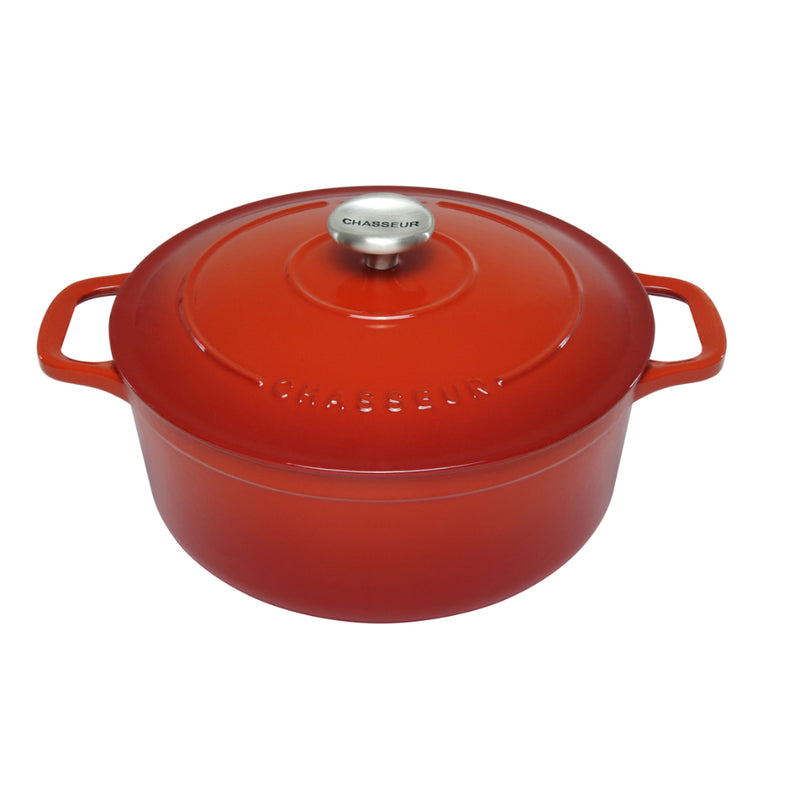 Chasseur Round French Oven 26cm/5L (Red)