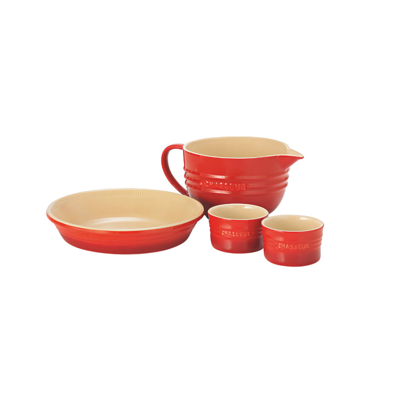 Chasseur 4 pc Starter Baking Set (Red)