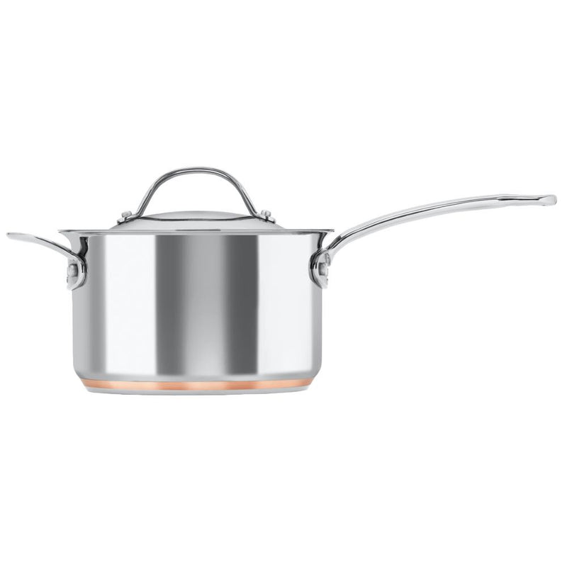 Chasseur Le Cuivre 20x12cm/3.4L Saucepan with Lid and Helper Handle