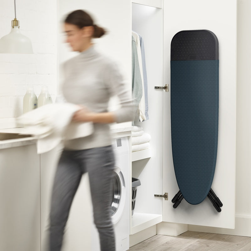 Joseph Joseph Glide Plus Easy-Store Ironing Board With Advanced Cover (Black/Blue)