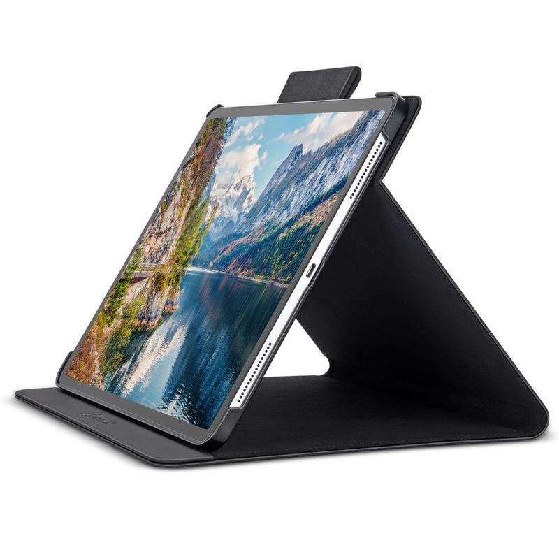 Bonelk Smart Fabric Folio for 12.9 inch iPad Pro 4/5/6th Gen (Black/Blue)