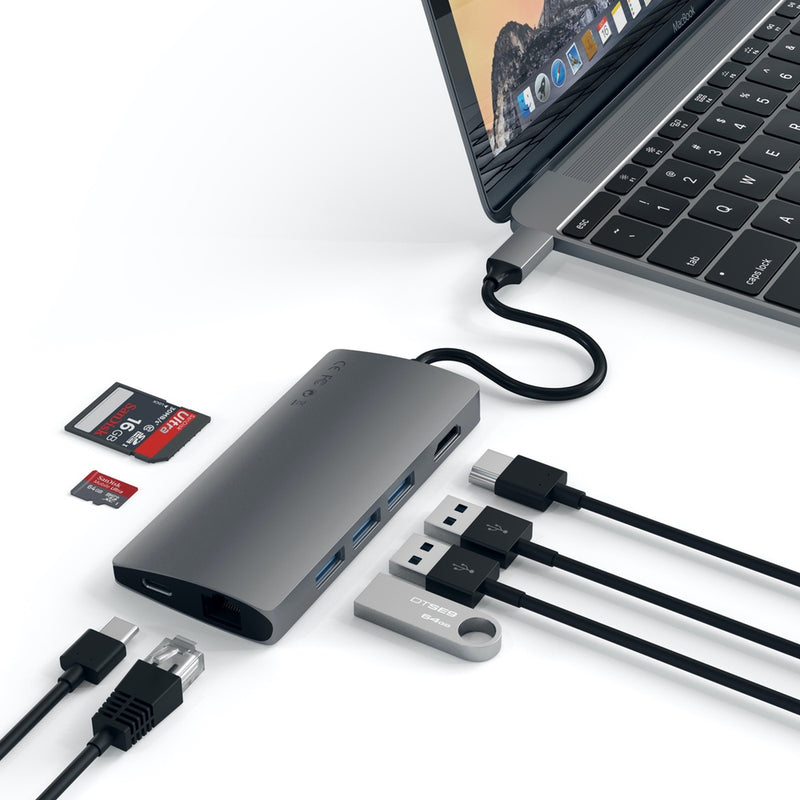 Satechi USB-C Multi-Port Adapter 4K HDMI w/ Ethernet V2