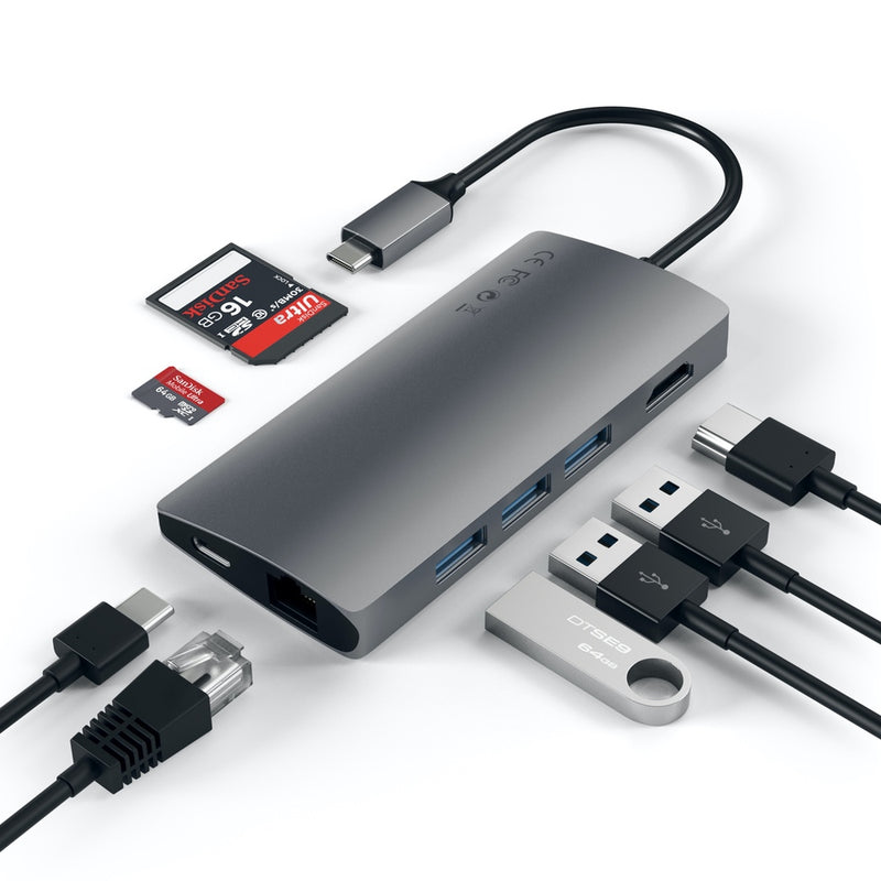 Satechi USB-C Multi-Port Adapter 4K HDMI w/ Ethernet V2