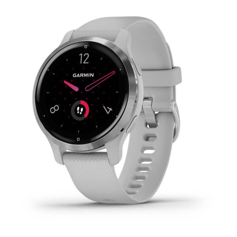 Garmin Venu 2S (Silver Bezel with Mist Grey Case and Silicone Band)