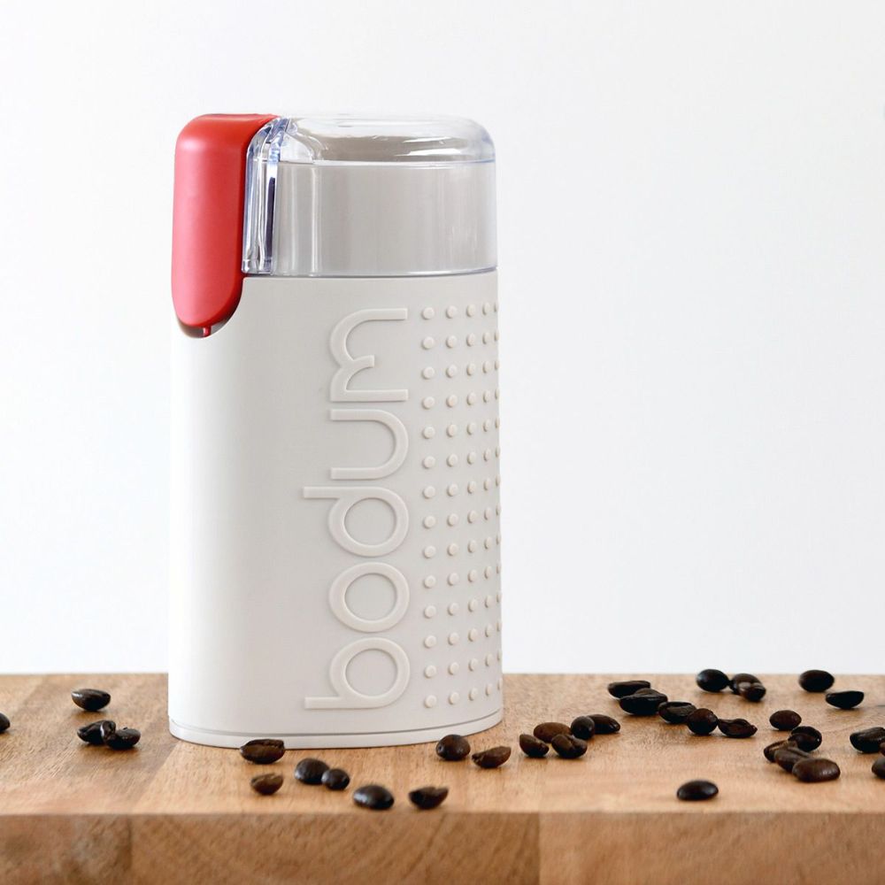 Bodum Bistro Electric Burr Coffee Grinder - White Off White