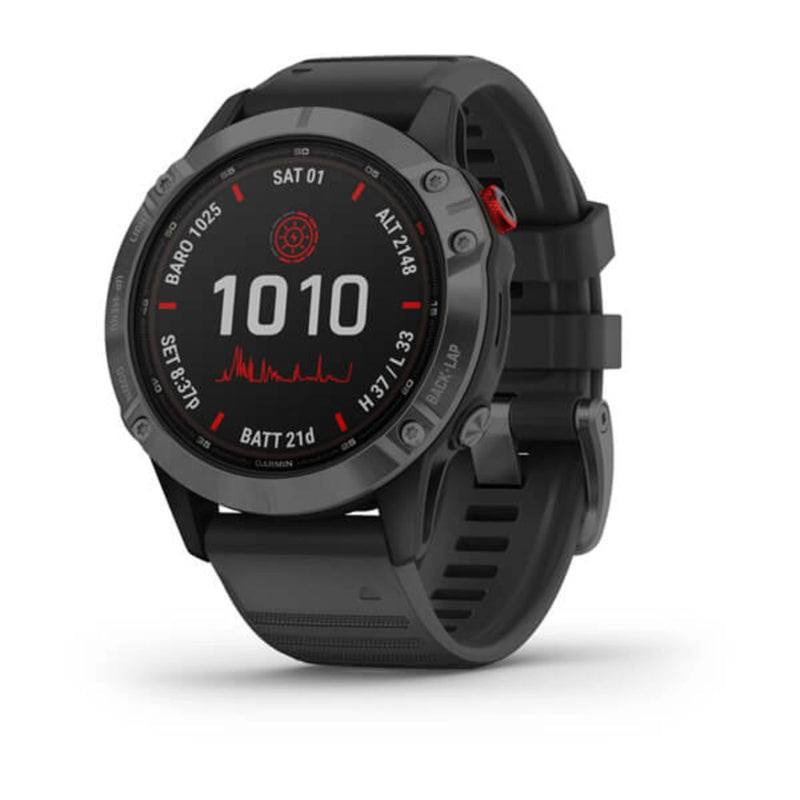 Garmin Fenix 6 - Pro Solar Edition (Slate Grey with Black Band)