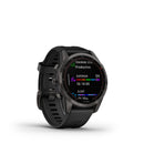 Garmin Fenix 7S Sapphire Solar (Carbon Grey DLC Titanium with Black Band)
