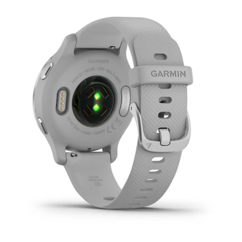 Garmin Venu 2S (Silver Bezel with Mist Grey Case and Silicone Band)