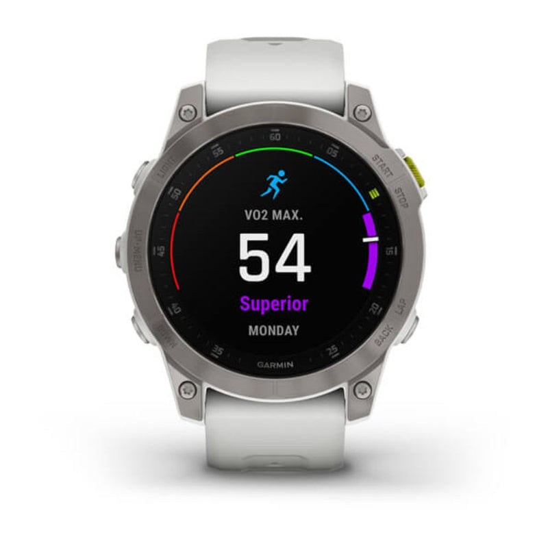 Garmin Epix (Camera White Titanium with Silicone Band)