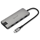 Bonelk Long-Life USB-C to 8-in-1 Multiport Hub Space Grey