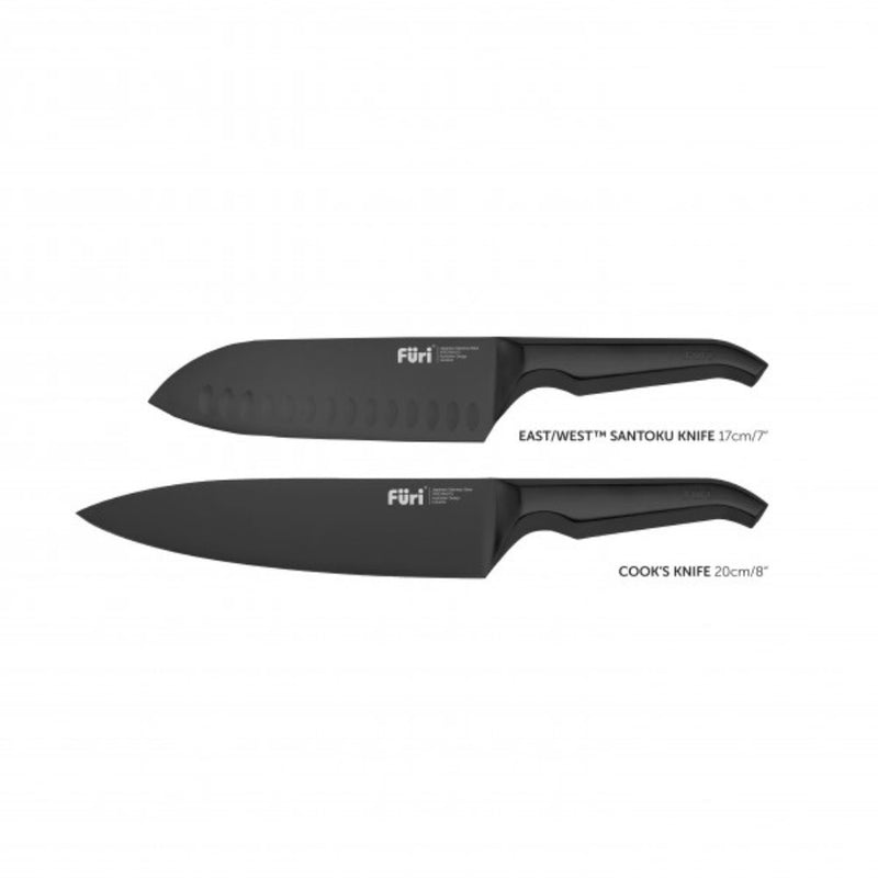 Furi Jet Black Knife Set 3pc