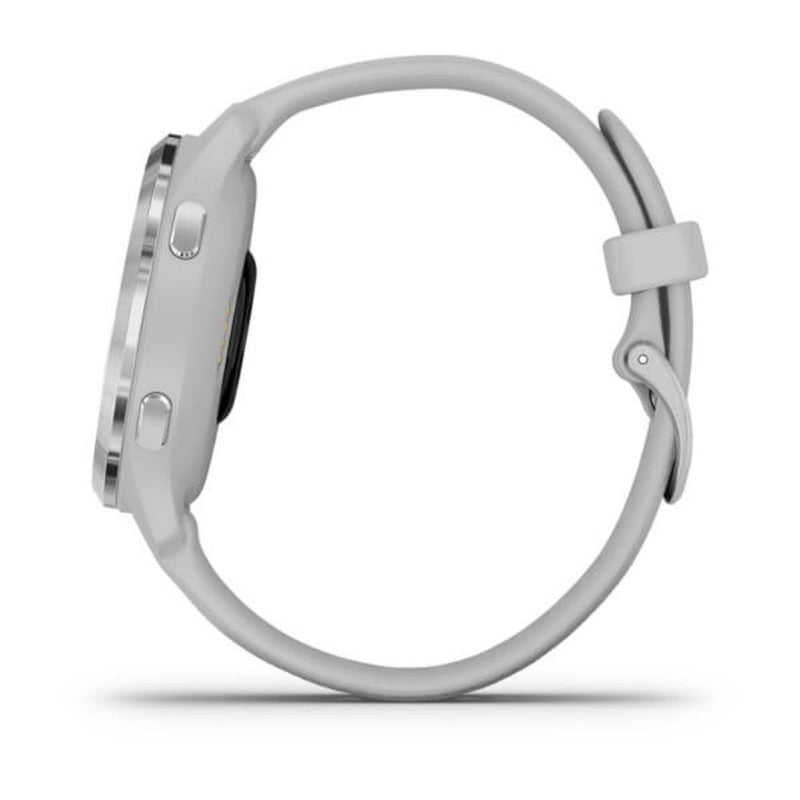 Garmin Venu 2S (Silver Bezel with Mist Grey Case and Silicone Band)