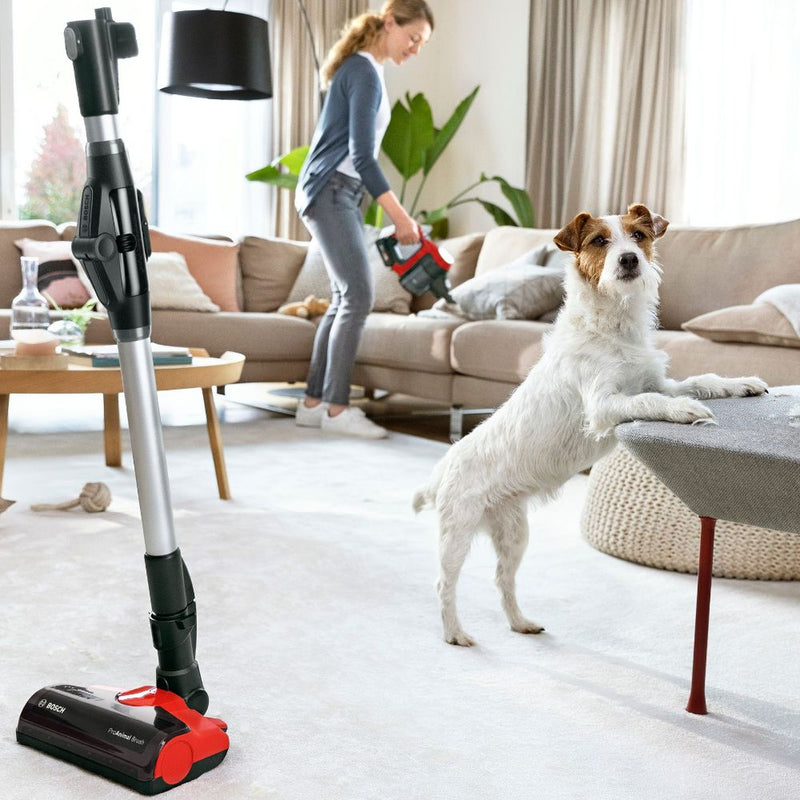 Bosch Series 7 Rechargeable ProAnimal Stick Vacuum (Red)