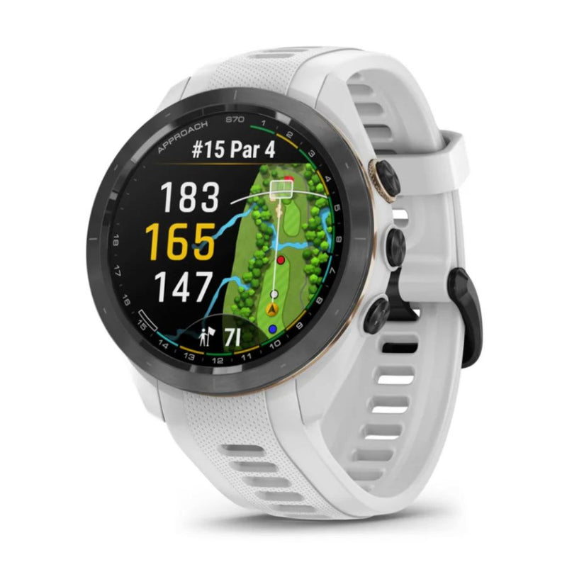 Garmin Approach S70 42mm (Black with White Band)