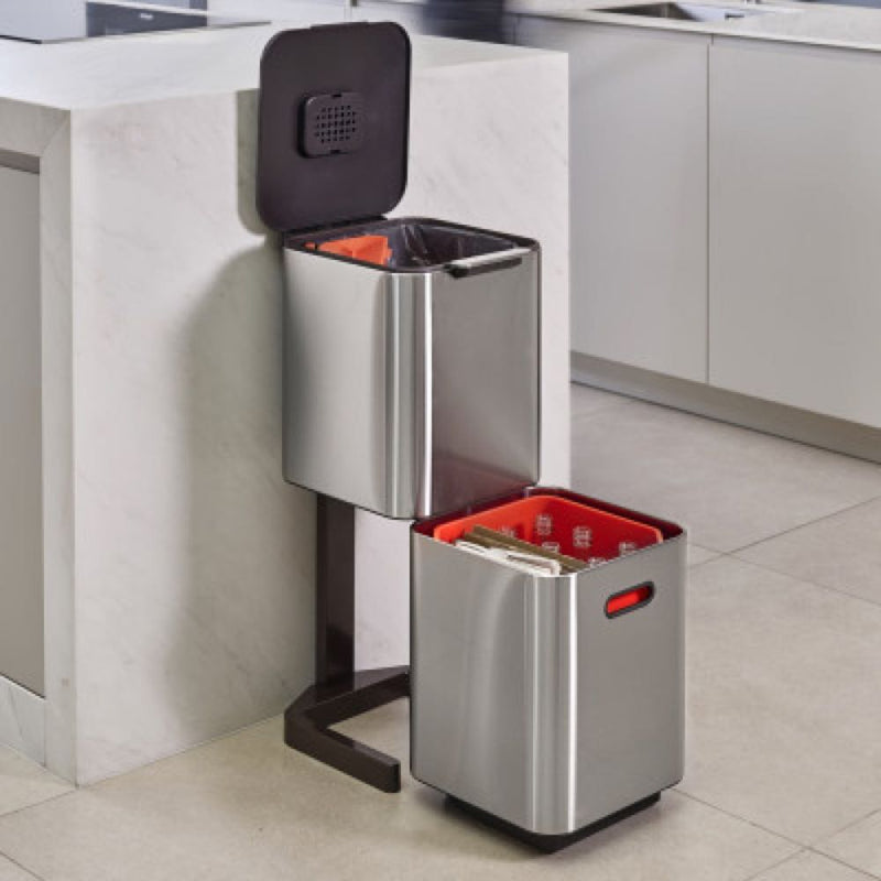 Joseph Joseph Totem 40L Bin (Stainless Steel)