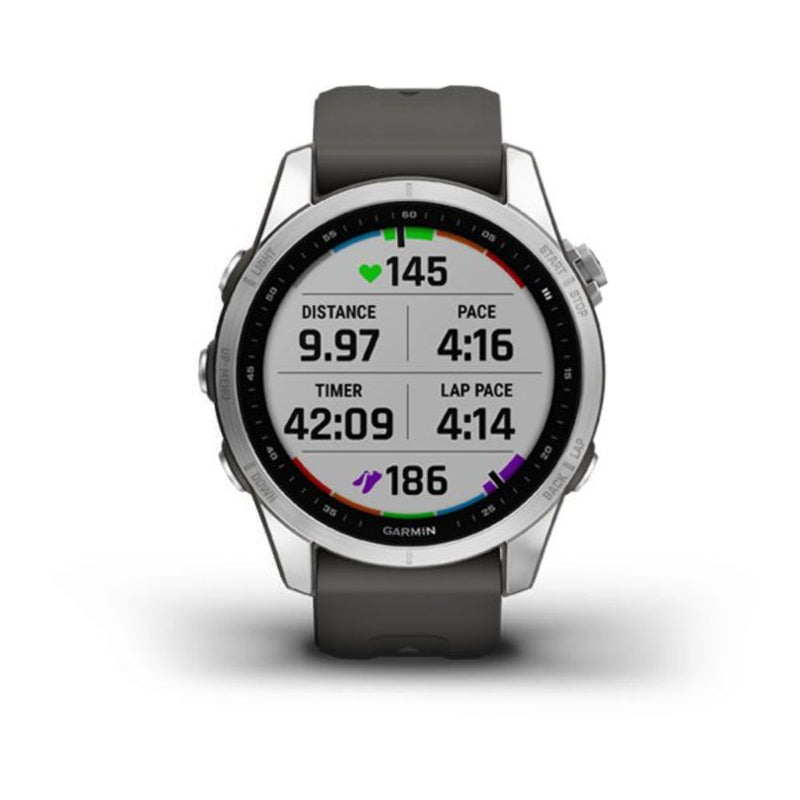 Garmin Fenix 7S (Silver with Graphite Band)