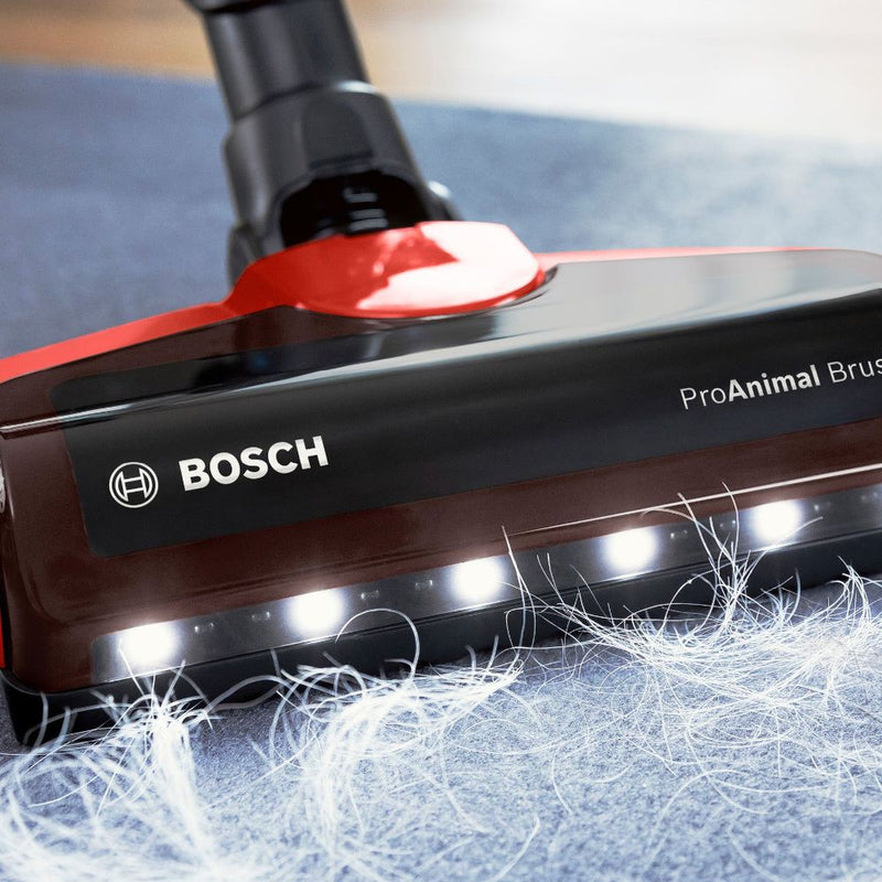 Bosch Series 7 Rechargeable ProAnimal Stick Vacuum (Red)