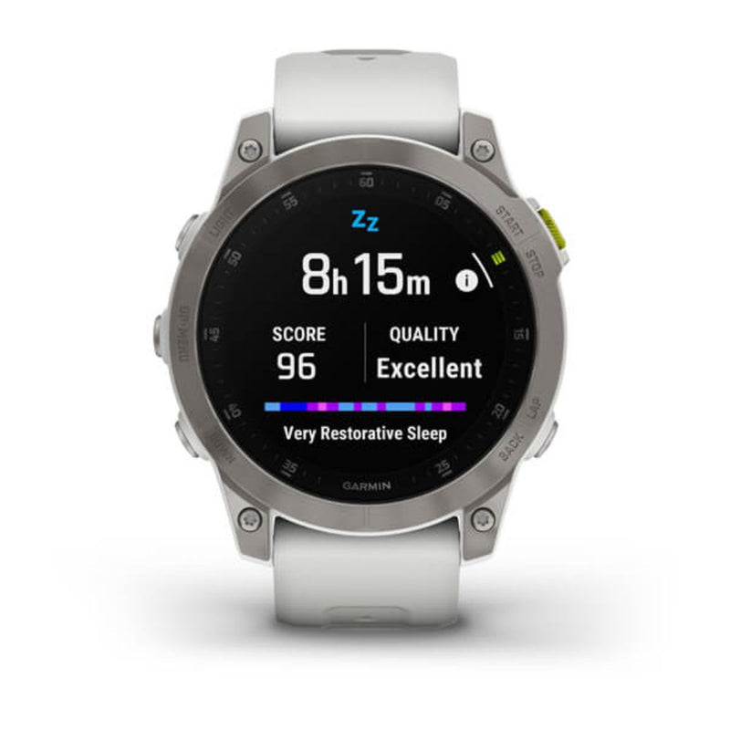 Garmin Epix (Camera White Titanium with Silicone Band)