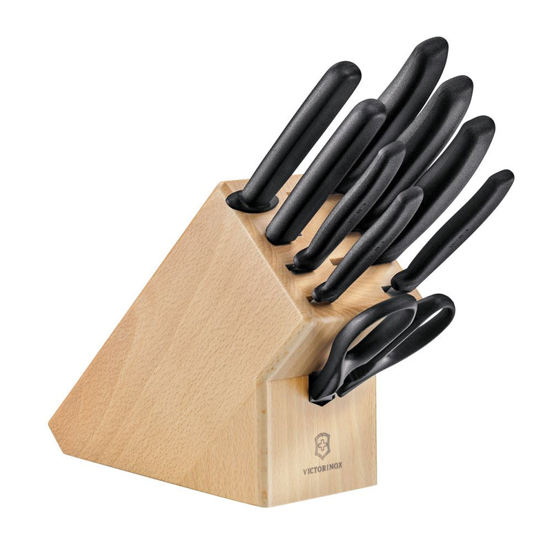 Victorinox Classic 10 Piece Block Set (Black)