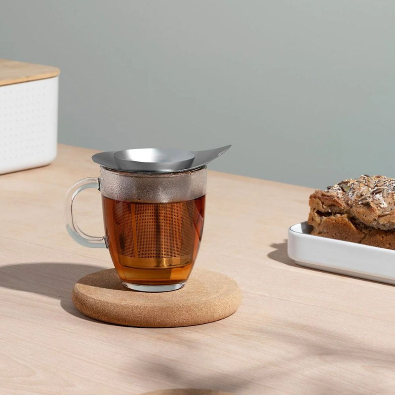 Bodum Yoyo Mug, Glass and Tea Strainer Set (Stainless Steel)