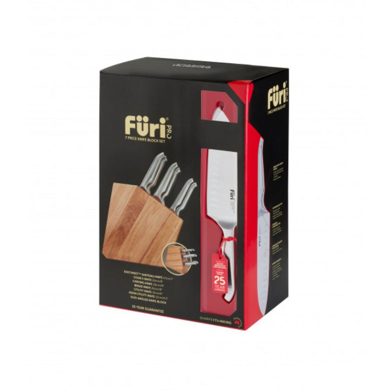 Furi Pro Duo-Angled Knife Block Set 7pc
