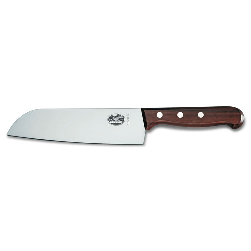 Victorinox Wood Santoku Wide Blade Knife 17cm
