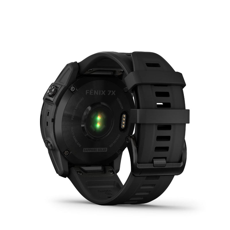 Garmin Fenix 7X Sapphire Solar (Black DLC Titanium with Black Band)