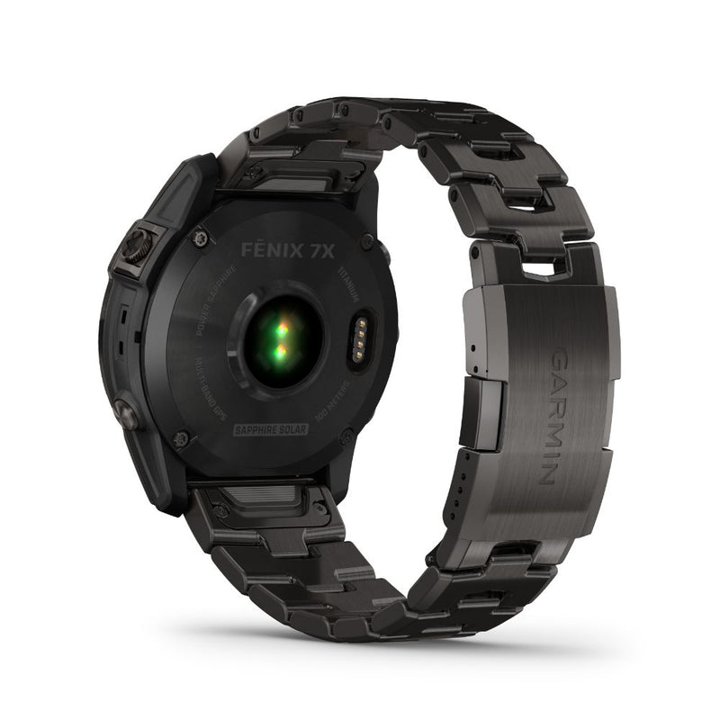 Garmin Fenix 7X Sapphire Solar (Carbon Grey DLC Titanium with Carbon Grey DLC Vented Titanium Band)