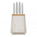Furi Stone Knife Block Set 5pc (Azure Terazzo)