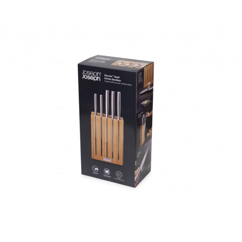 Joseph Joseph Elevate Steel Knives Bamboo 5 Piece Block