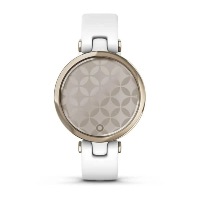 Garmin Lily Sport Edition (White with Cream Gold Bezel and Silicone Band)