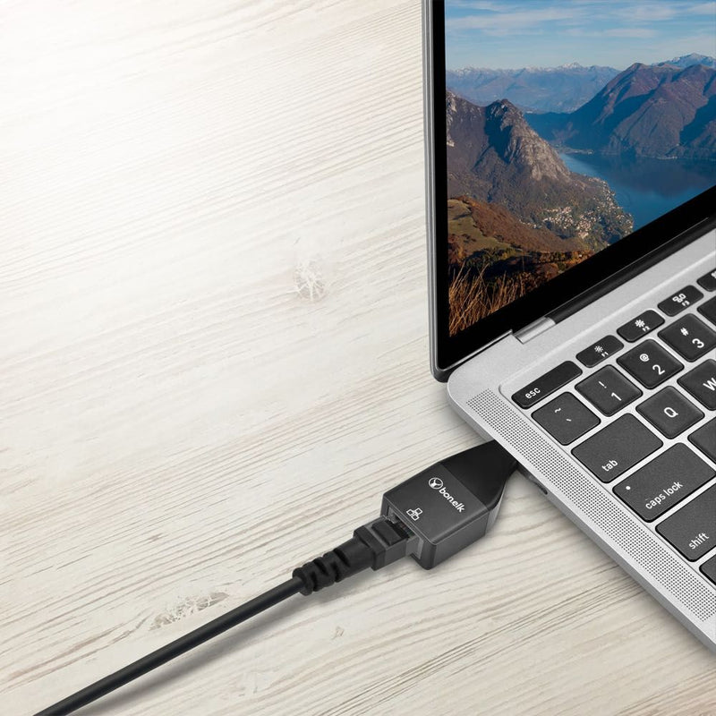 Bonelk USB-C to Gigabit Adapter - (Black)