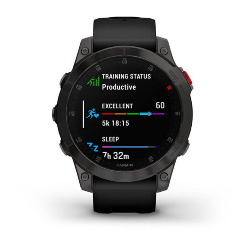 Garmin Epix (Black/Carbon Grey DLC Titanium with Silicone Band)