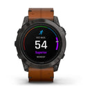 Garmin Epix Pro Gen2 51mm Sapphire (Grey Titanium with Chestnut Leather Band)