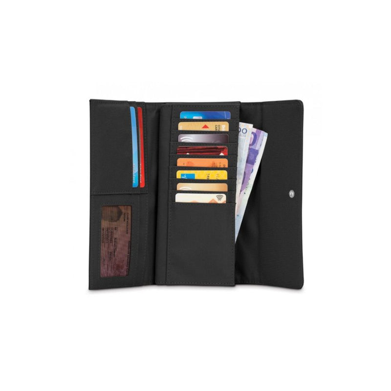 Pacsafe RFIDsafe LX200 RFID Blocking Clutch Wallet Black