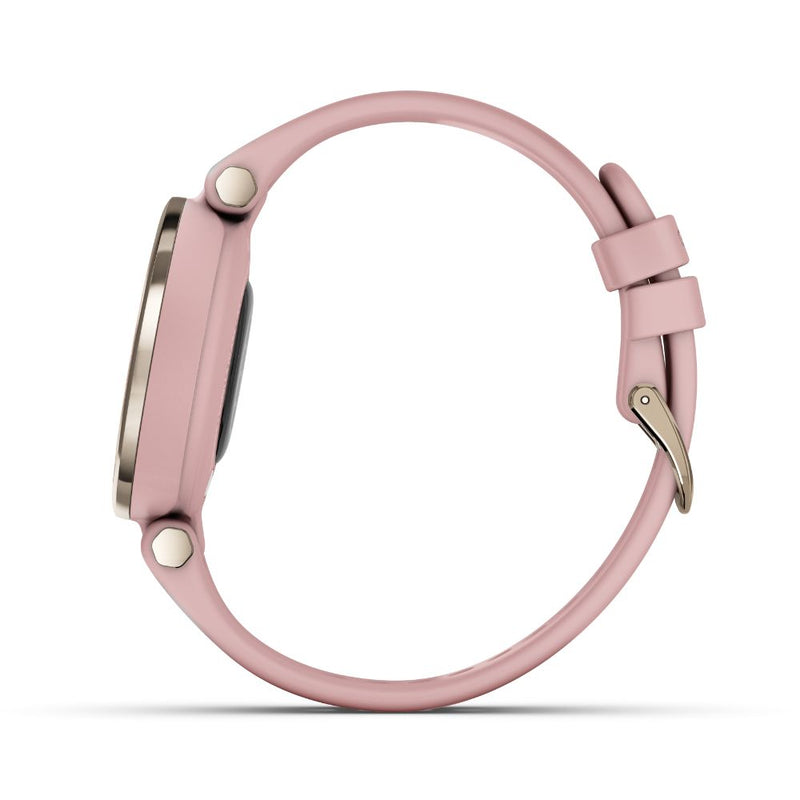 Garmin Lily Sport Edition (Cream Gold SS/Dust Pink Silicone Band)