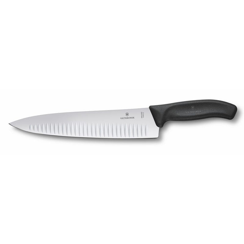 Victorinox Classic Cooks Carving Fluted Blade Knife 25cm (Black)