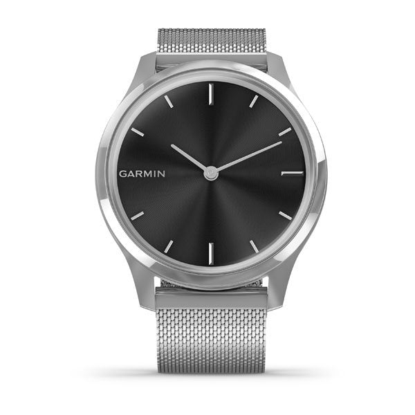 Garmin Vivomove Luxe (Silver Stainless Steel Case with Silver Milanese Band)