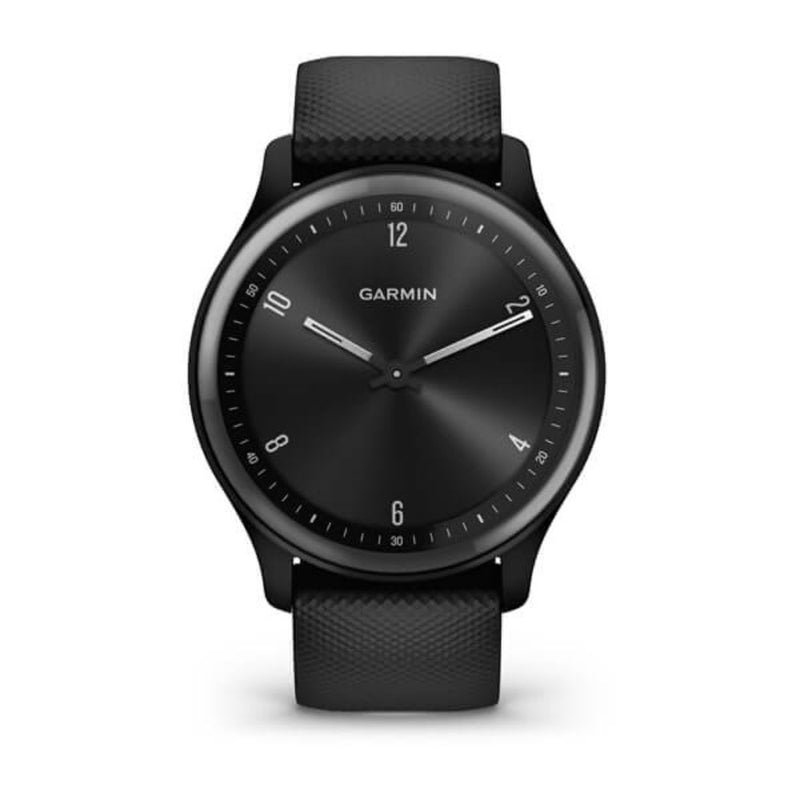 Garmin Vivomove Sport (Black Case and Silicone Band with Slate Accents)