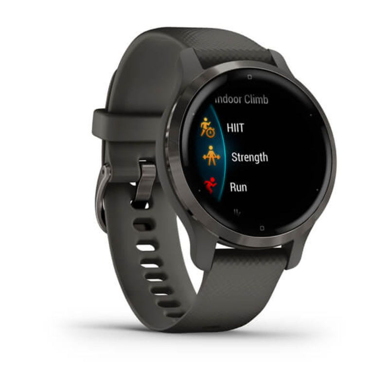 Garmin Venu 2S (Slate Bezel with Graphite Case and Silicone Band)