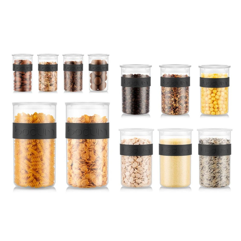 Bodum Presso 12 Piece Storage Set (4 x 250ml, 3 x 600ml, 3 x 1L, 2 x 2L)