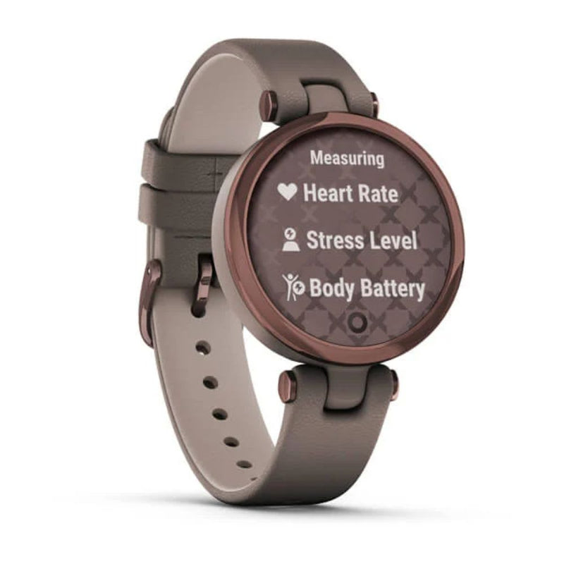 Garmin Lily Classic Edition (Paloma with Dark Bronze Bezel and Italian Leather Band)