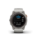 Garmin Fenix 7X Pro Sapphire Solar (Titanium with Grey and Orange Band)