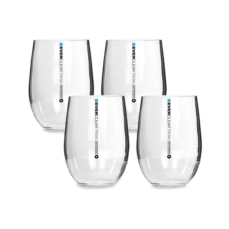 Everclear Tritan Stemless Red Wine 590ml 4 Pack