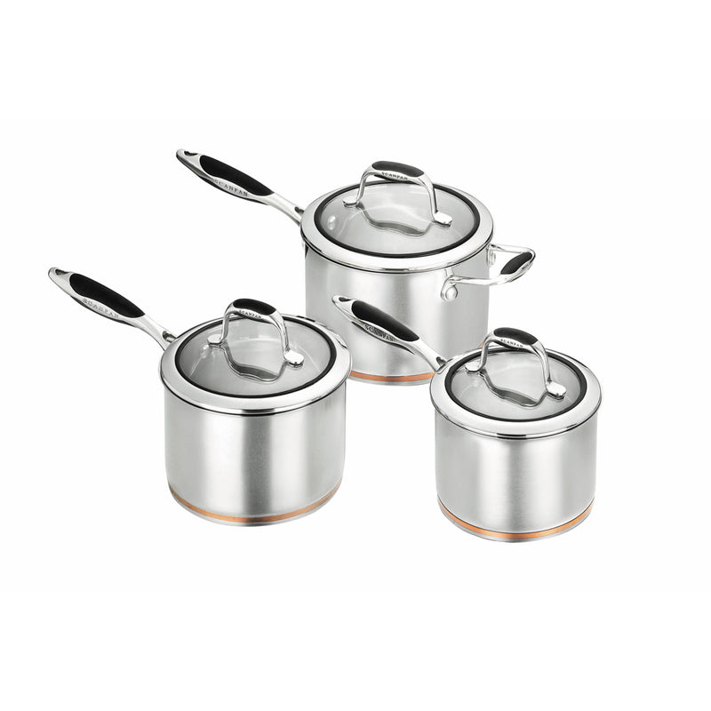 Scanpan Coppernox 3 Piece Saucepan Set