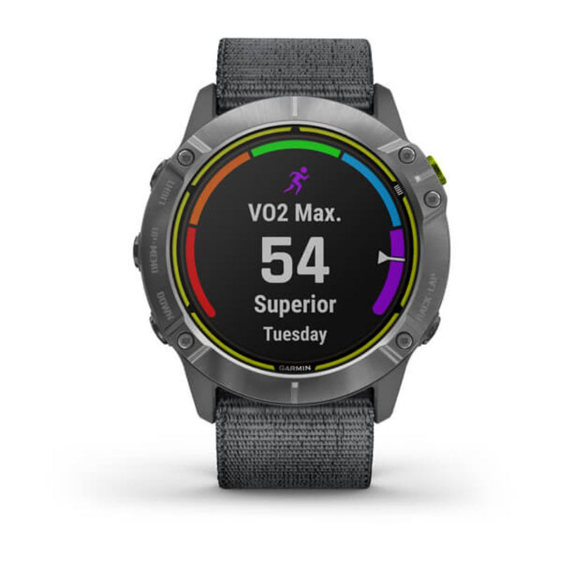 Garmin Enduro (Steel with Grey Ultrafit Nylon Strap)