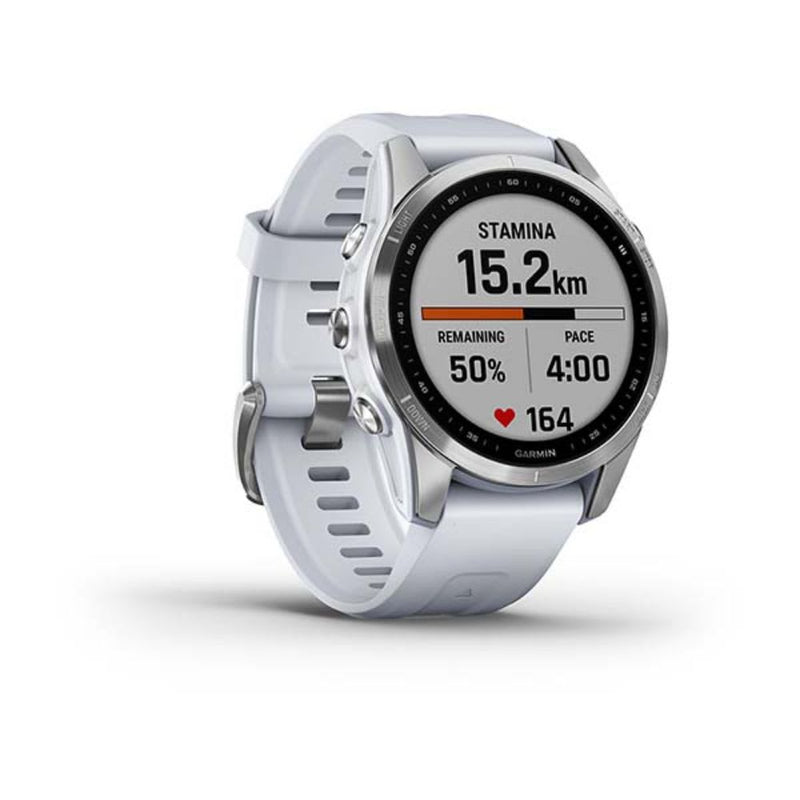 Garmin Fenix 7S (Silver with Whitestone Band)