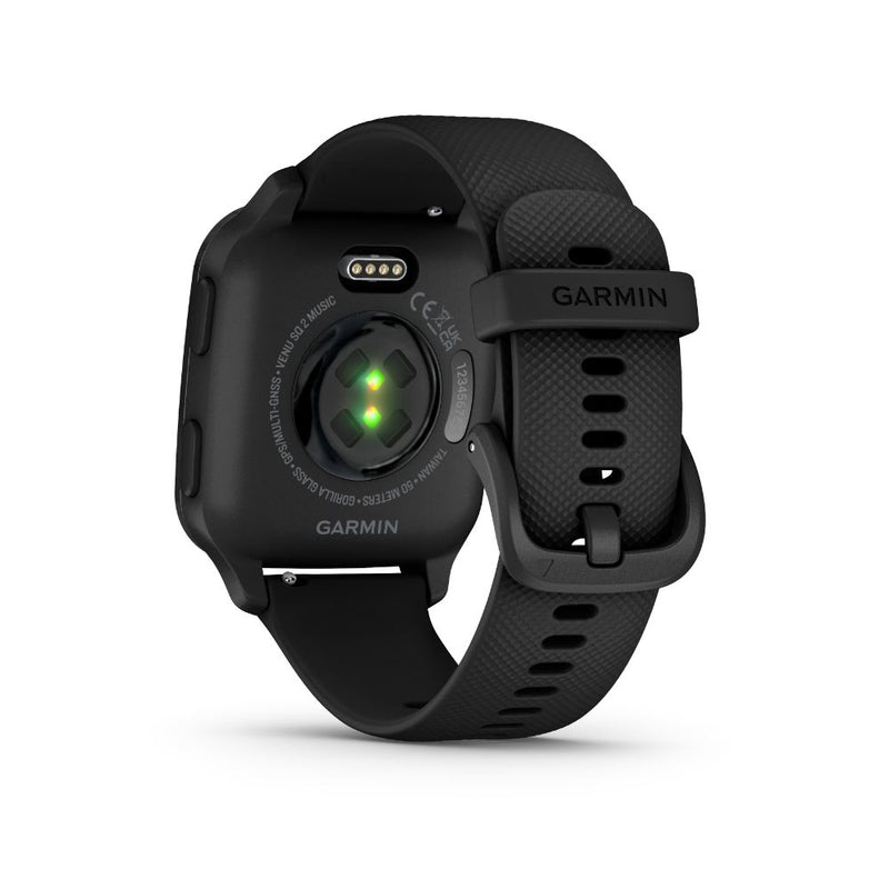 Garmin Venu SQ 2 Music (Slate Bezel with Black Case and Silicone Band) 