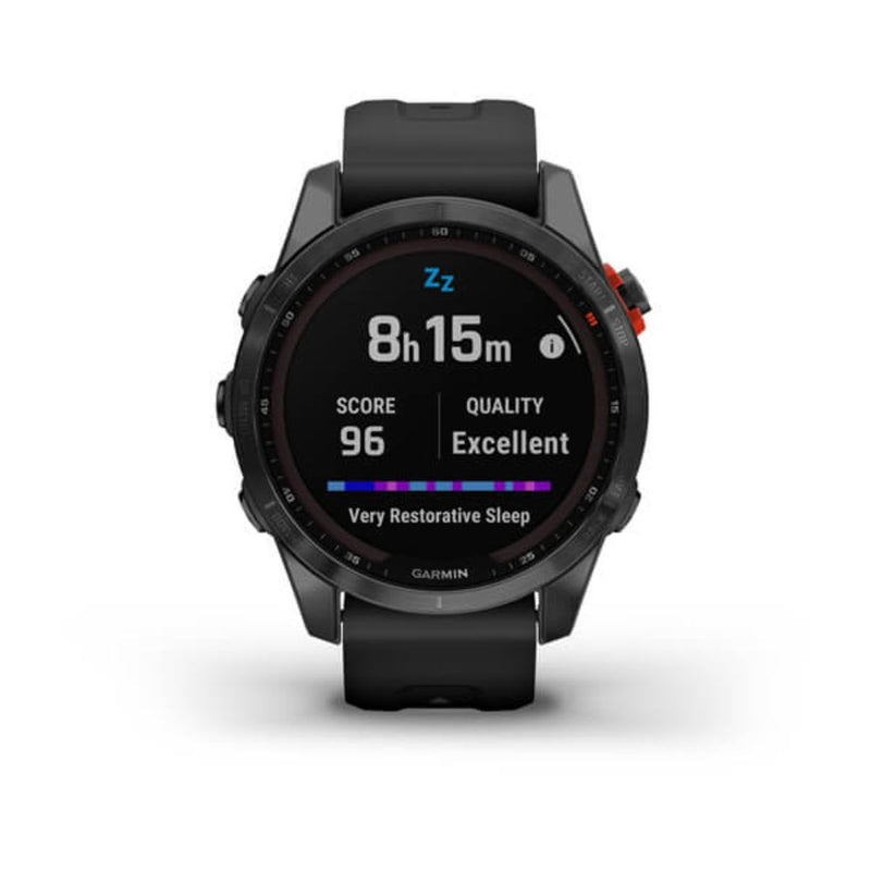 Garmin Fenix 7S Solar (Slate Grey with Black Band)