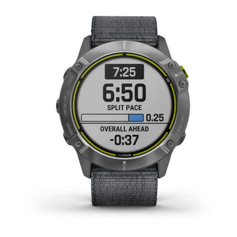 Garmin Enduro (Steel with Grey Ultrafit Nylon Strap)